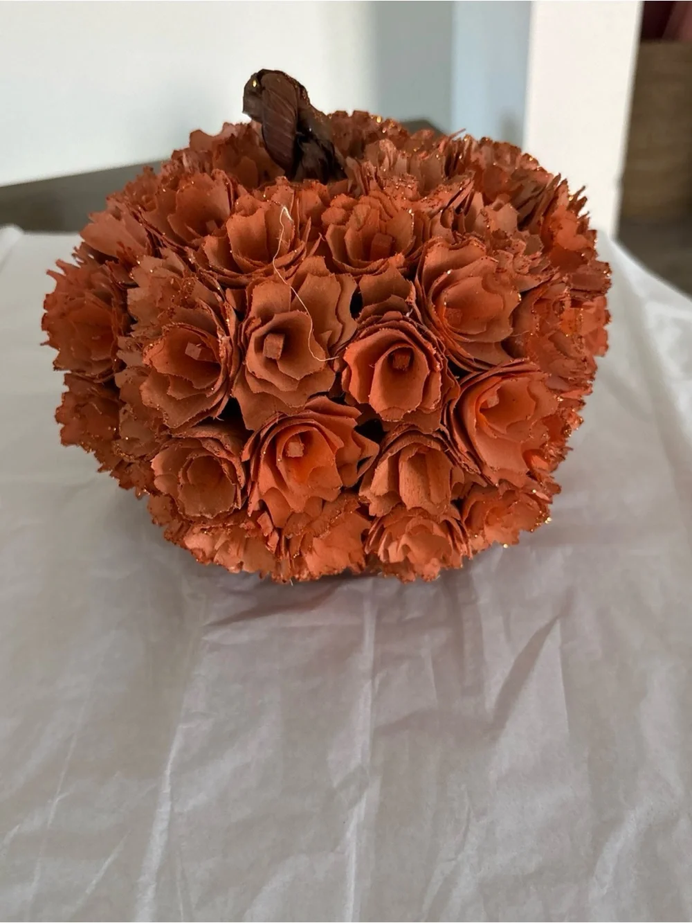 Shaved Wood Orange Pumpkin